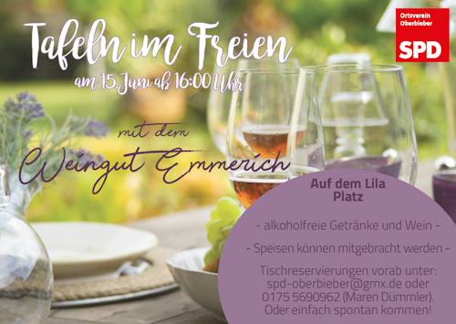 Tafeln im Freien 